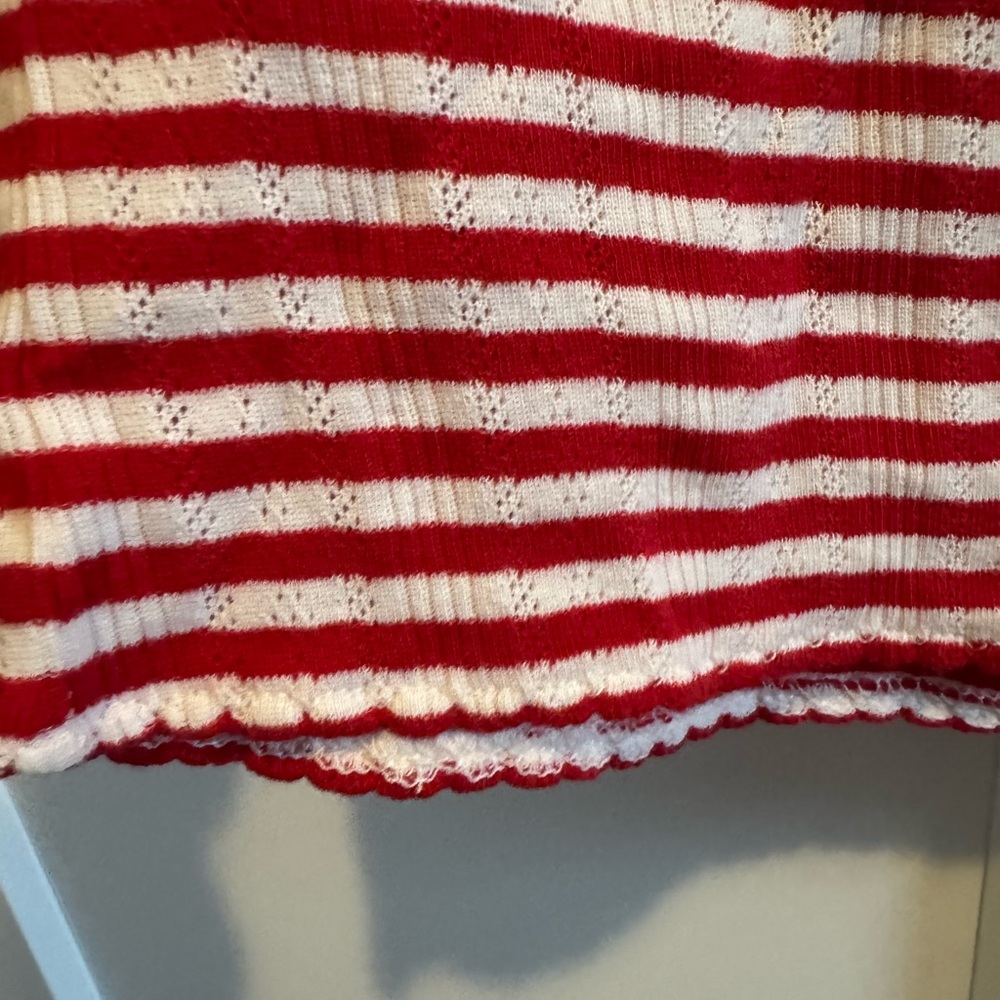 J.Crew Striped Pointelle Shorts | Size Large - Picture 3 of 7